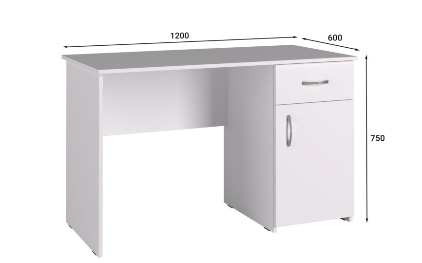 Стол письменный С-113 белый