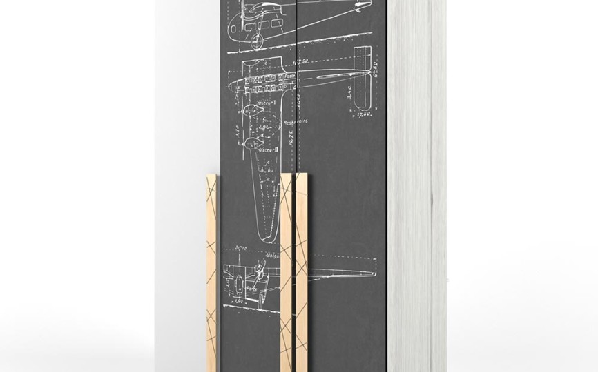 Шкаф 3-х створчатый "Нью Тон Грэй"