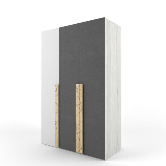 Шкаф 3-х створчатый "Нью Тон Грэй"