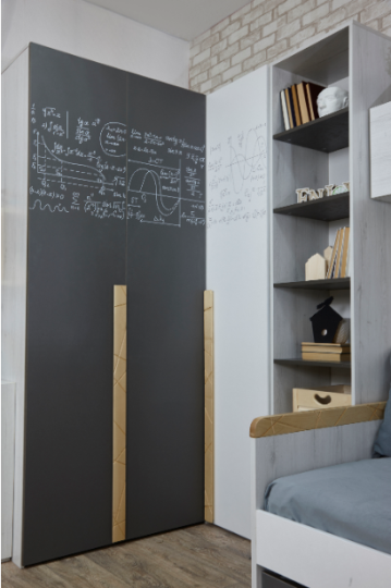 Шкаф 3-х створчатый "Нью Тон Грэй"