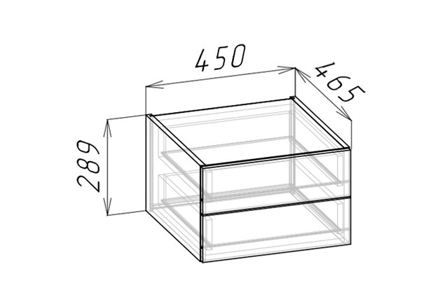 Стол прямой с ящиками "Смарти" 