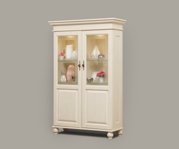 Сервант двухдверный Бьёрт на круглых ножках 1-1