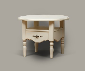 Тумба круглая Валенсия 2-34 на высоких ножках