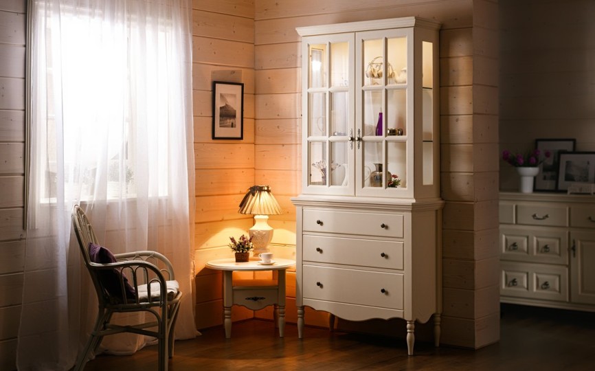 Тумба круглая Валенсия 2-34 на высоких ножках