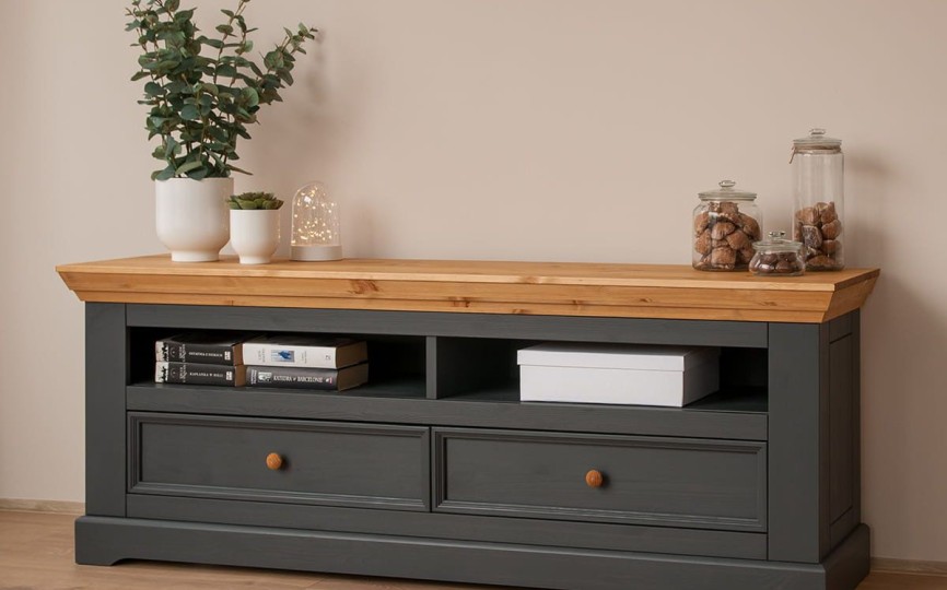 Тумба под ТВ Форест Графит, 2 ящика Тумба под ТВ Форест Графит, 2 ящика
