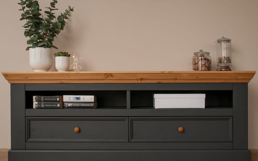 Тумба под ТВ Форест Графит, 2 ящика Тумба под ТВ Форест Графит, 2 ящика