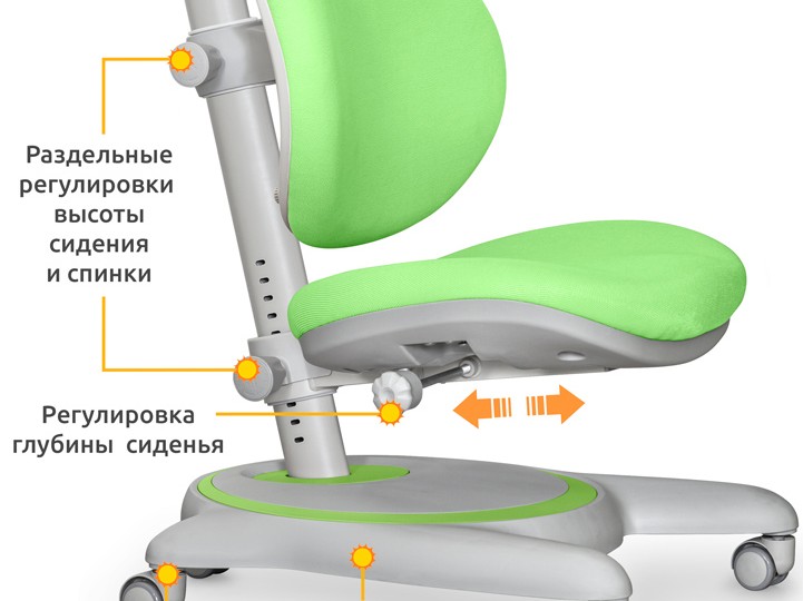Комплект парта Hamilton Multicolor + кресло Ortoback (BD-680 + Y-508)