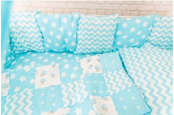 Мягкий бортик (9 подушек)