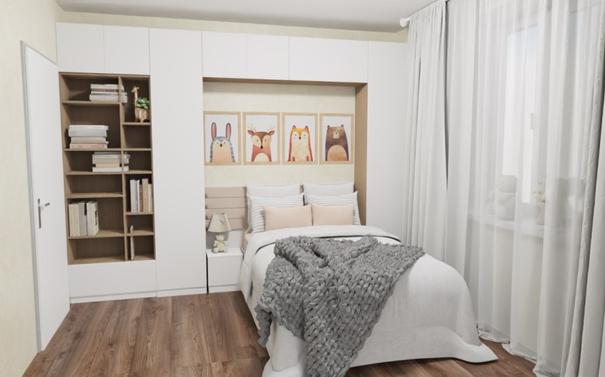 Кровать Crisp с тумбой