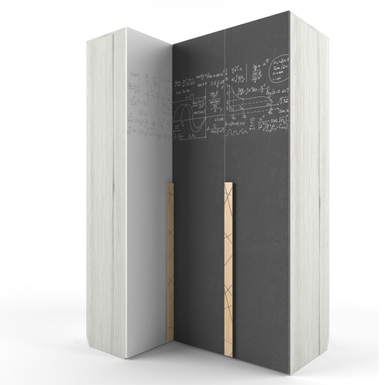 Шкаф угловой "Нью Тон Грэй"