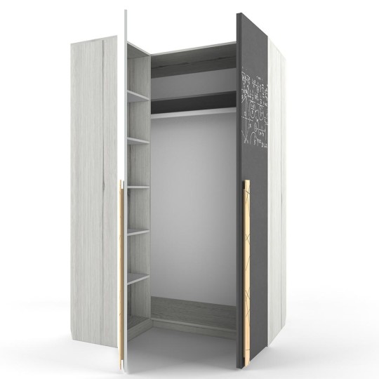 Шкаф угловой "Нью Тон Грэй"