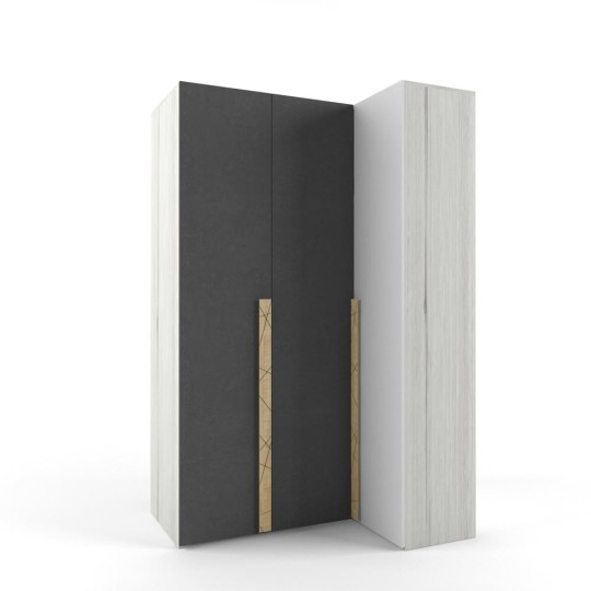 Шкаф угловой "Нью Тон Грэй"