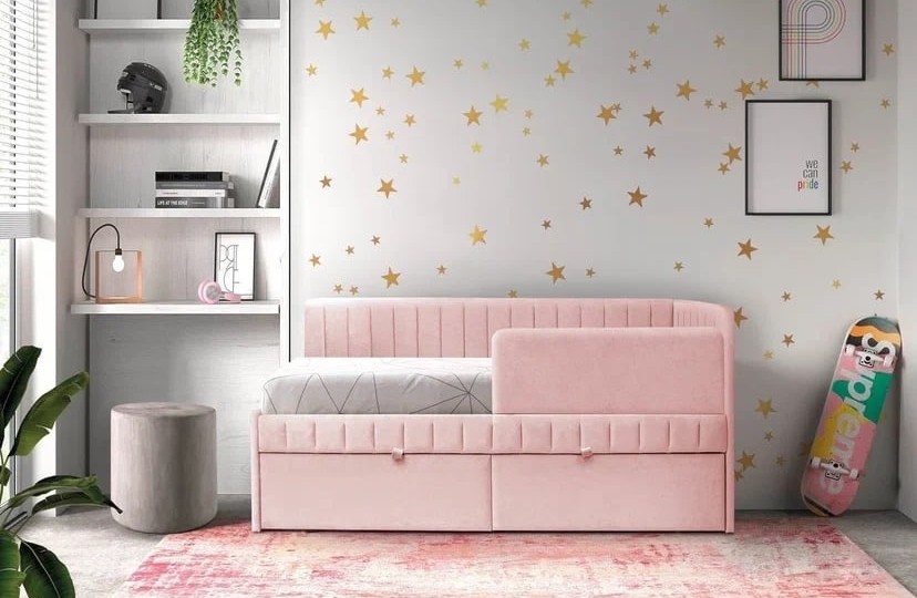 Кровать "София" полоса угловая с ящиком Кровать "София" полоса угловая с ящиком