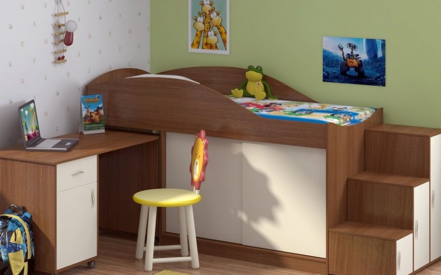 Кровать-чердак "Дюймовочка-3" Кровать-чердак "Дюймовочка-3"