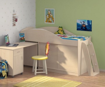 Кровать-чердак "Дюймовочка-3" 