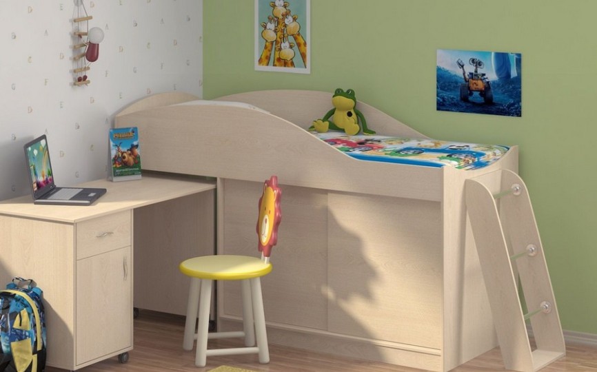 Кровать-чердак "Дюймовочка-3" Кровать-чердак "Дюймовочка-3"