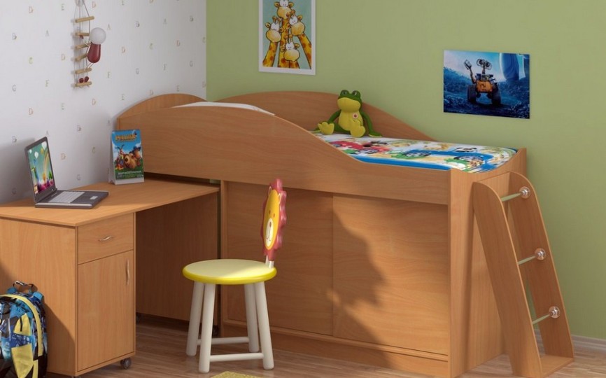 Кровать-чердак "Дюймовочка-3" Кровать-чердак "Дюймовочка-3"