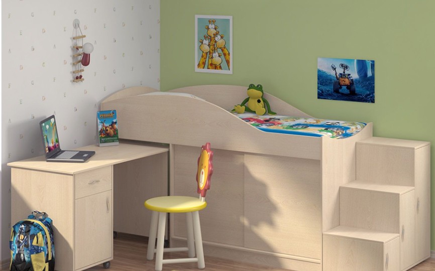 Кровать-чердак "Дюймовочка-3" Кровать-чердак "Дюймовочка-3"