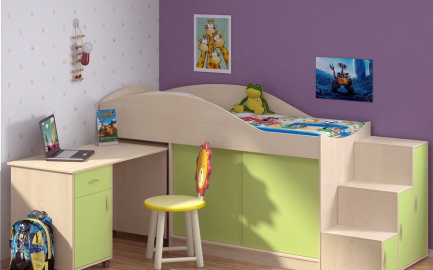 Кровать-чердак "Дюймовочка-3" Кровать-чердак "Дюймовочка-3"