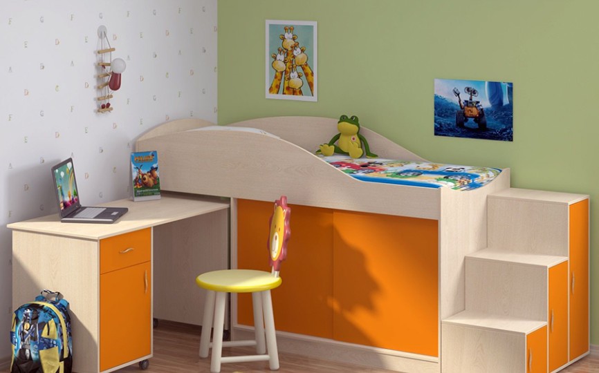 Кровать-чердак "Дюймовочка-3" Кровать-чердак "Дюймовочка-3"