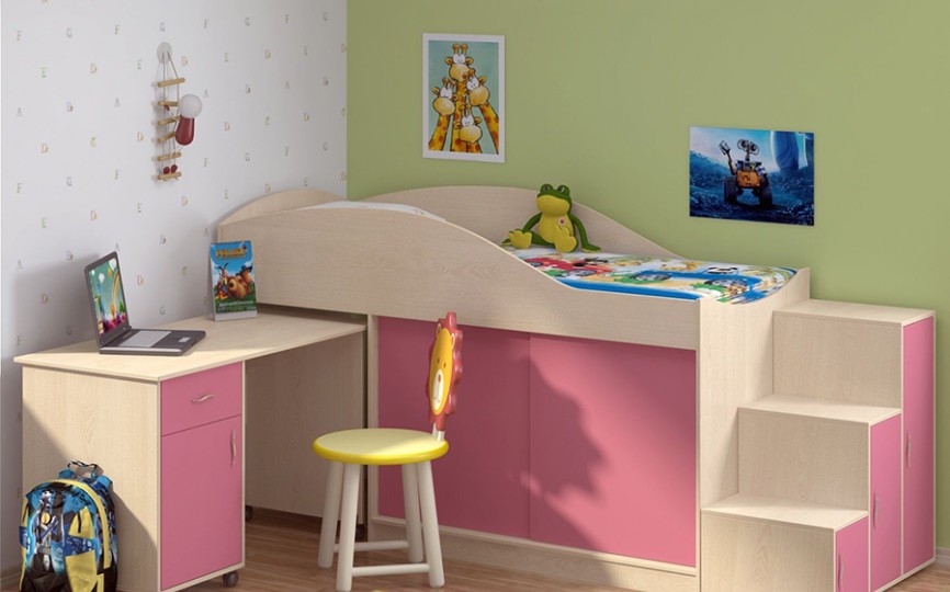 Кровать-чердак "Дюймовочка-3" Кровать-чердак "Дюймовочка-3"