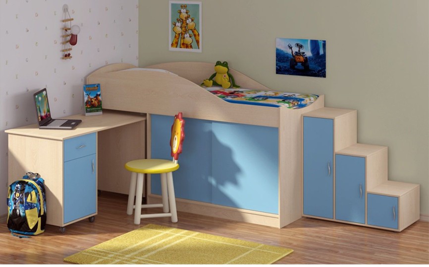 Кровать-чердак "Дюймовочка-3" Кровать-чердак "Дюймовочка-3"