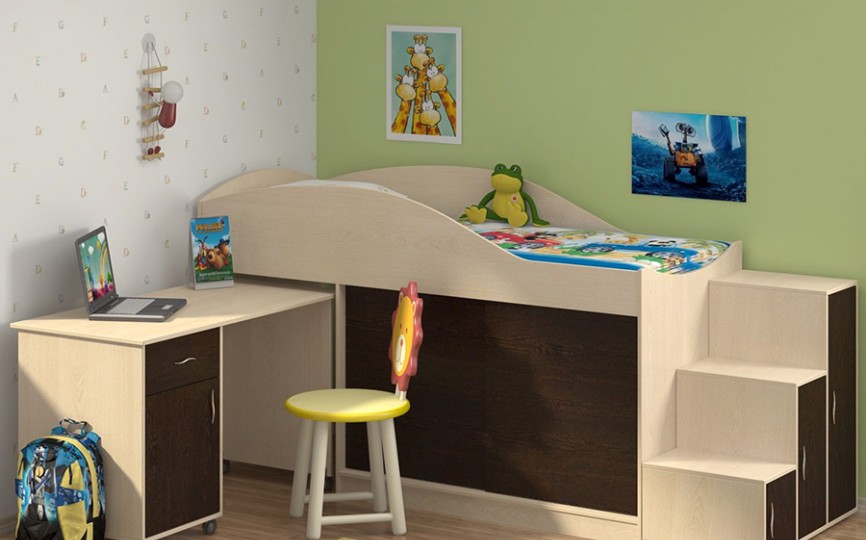 Кровать-чердак "Дюймовочка-3" Кровать-чердак "Дюймовочка-3"