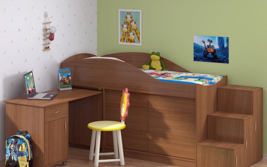 Кровать-чердак "Дюймовочка-3" Кровать-чердак "Дюймовочка-3"