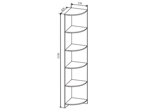 Стеллаж угловой "Ki-Ki" Стеллаж угловой "Ki-Ki"