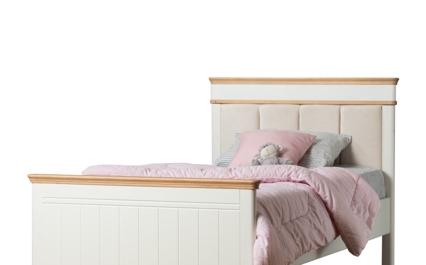 Кровать Грета №19, 21 мягкая, верх без фрезеровки, высокое изножье Кровать Грета №19, 21 мягкая, верх без фрезеровки, высокое изножье