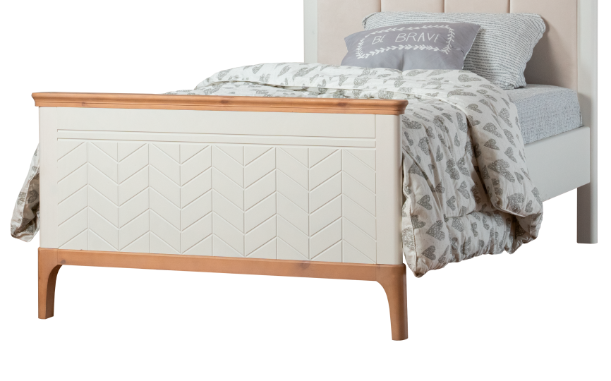 Кровать Грета №19, 21 мягкая, верх без фрезеровки, высокое изножье Кровать Грета №19, 21 мягкая, верх без фрезеровки, высокое изножье