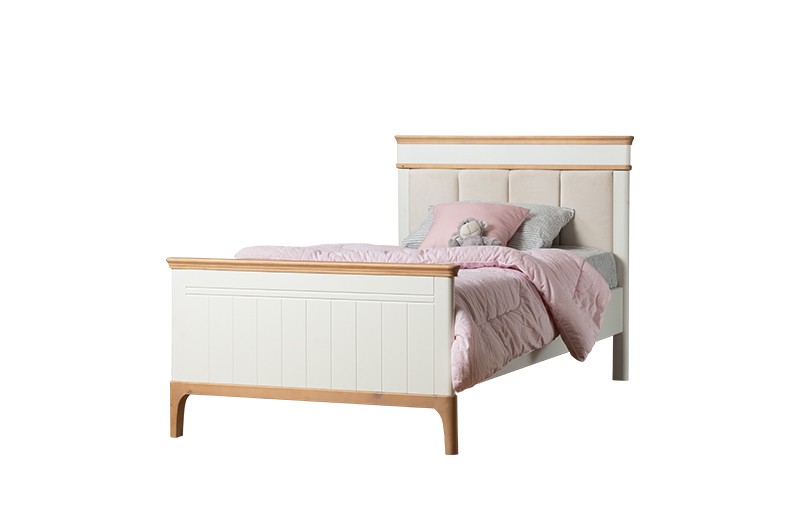 Кровать Грета №19, 21 мягкая, верх без фрезеровки, высокое изножье Кровать Грета №19, 21 мягкая, верх без фрезеровки, высокое изножье