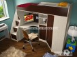 Кровать-чердак Фанки Кидз 7СВ + лестница комод 13/8СВ