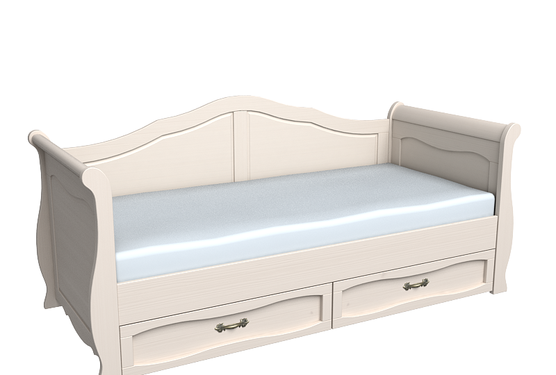 Кровать-диван "Лебо" 90х200 бежевый воск 