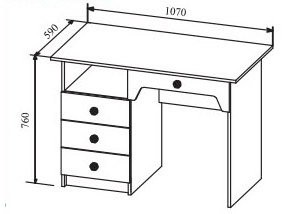 Стол письменный "Ki-Ki"