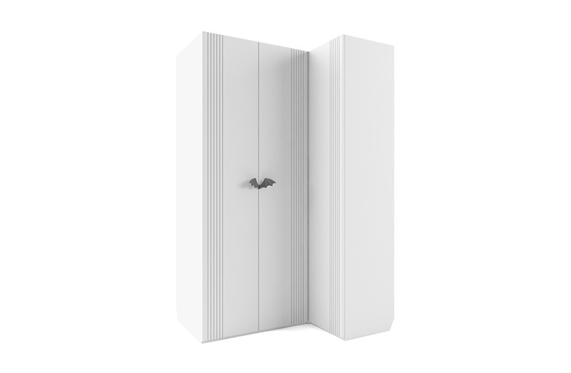 Шкаф угловой Мишель Белый (левый и правый) Шкаф угловой Мишель Белый (левый и правый)