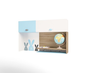 Надстройка на стол/навесная полка MIX BUNNY голубой Надстройка на стол/навесная полка MIX BUNNY голубой