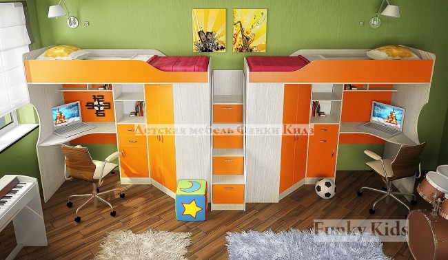 Детская комната Фанки Кидз 7СВ для двоих детей