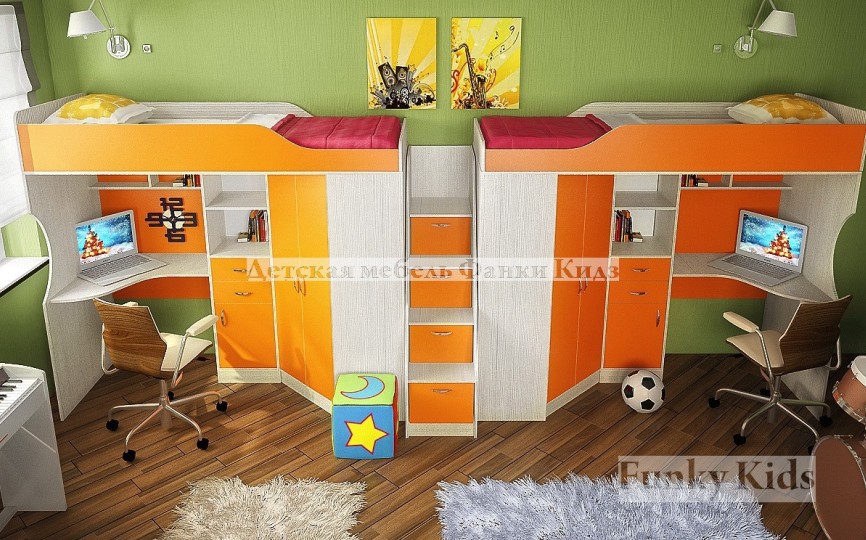 Детская комната Фанки Кидз 7СВ для двоих детей