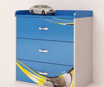 Комод "Champion" синий для мальчика Комод "Champion" синий для мальчика