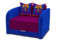 Диван Мультик Barsa синий c фиолетовым 
