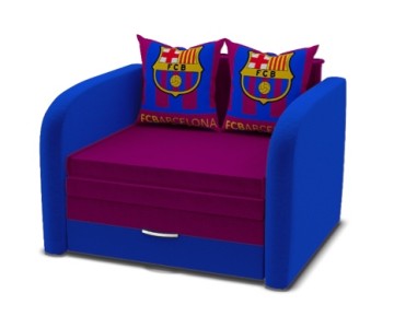Диван Мультик Barsa синий c фиолетовым 