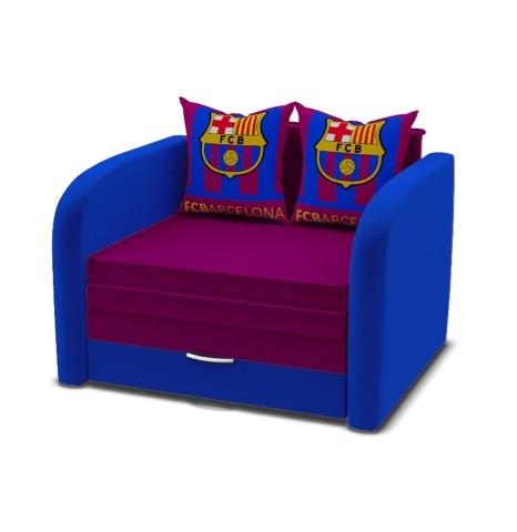 Диван Мультик Barsa синий c фиолетовым 