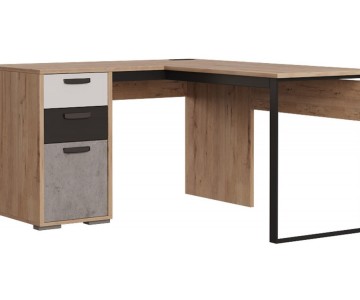 Стол угловой "Либерти Блэк" правый/левый