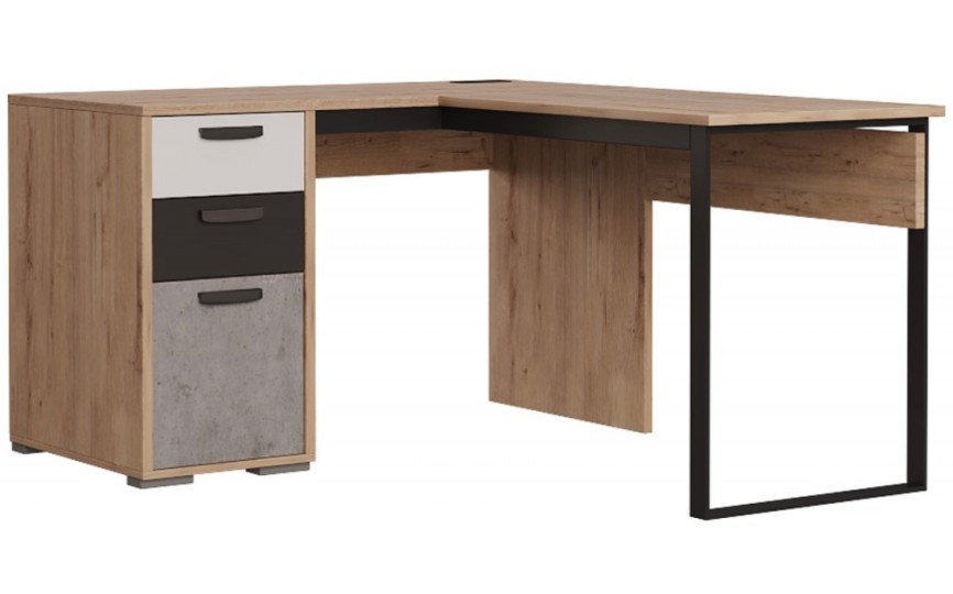 Стол угловой "Либерти Блэк" правый/левый