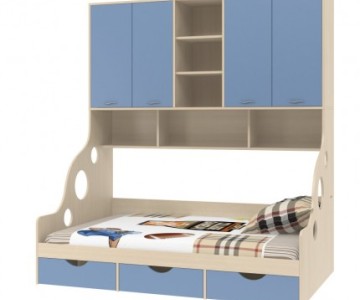 Детская кровать с антресолью Дельта-21.01 120х190см.