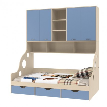 Детская кровать с антресолью Дельта-21.01 120х190см.