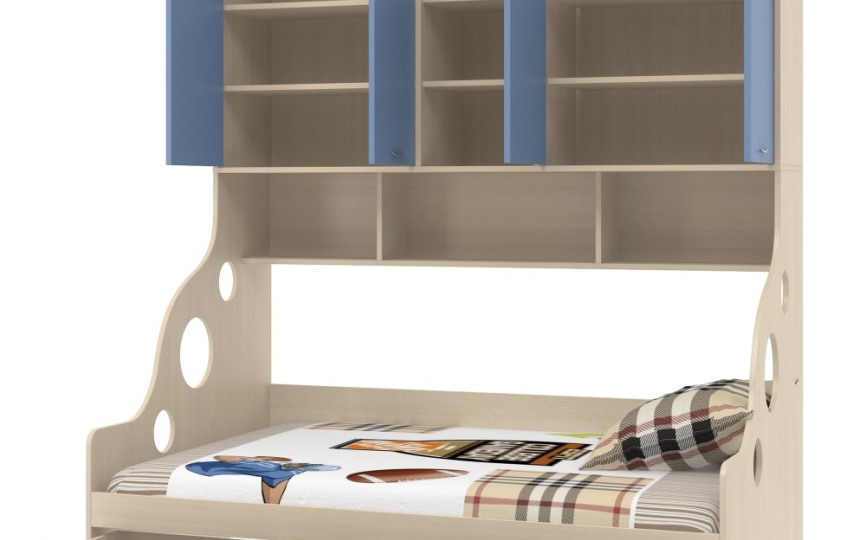 Детская кровать с антресолью Дельта-21.01 120х190см.