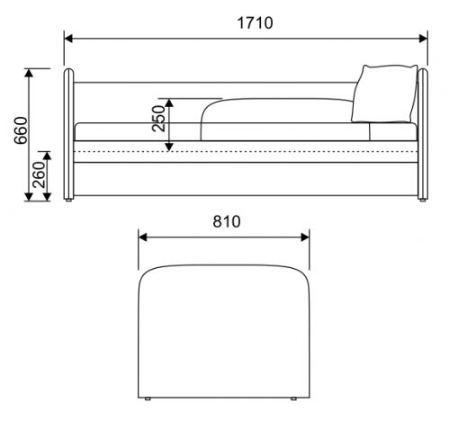 Кроватка с мягкими бортиками "Иви" Единороги слип