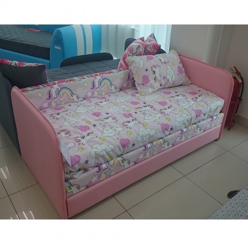 Кроватка с мягкими бортиками "Иви" Единороги слип